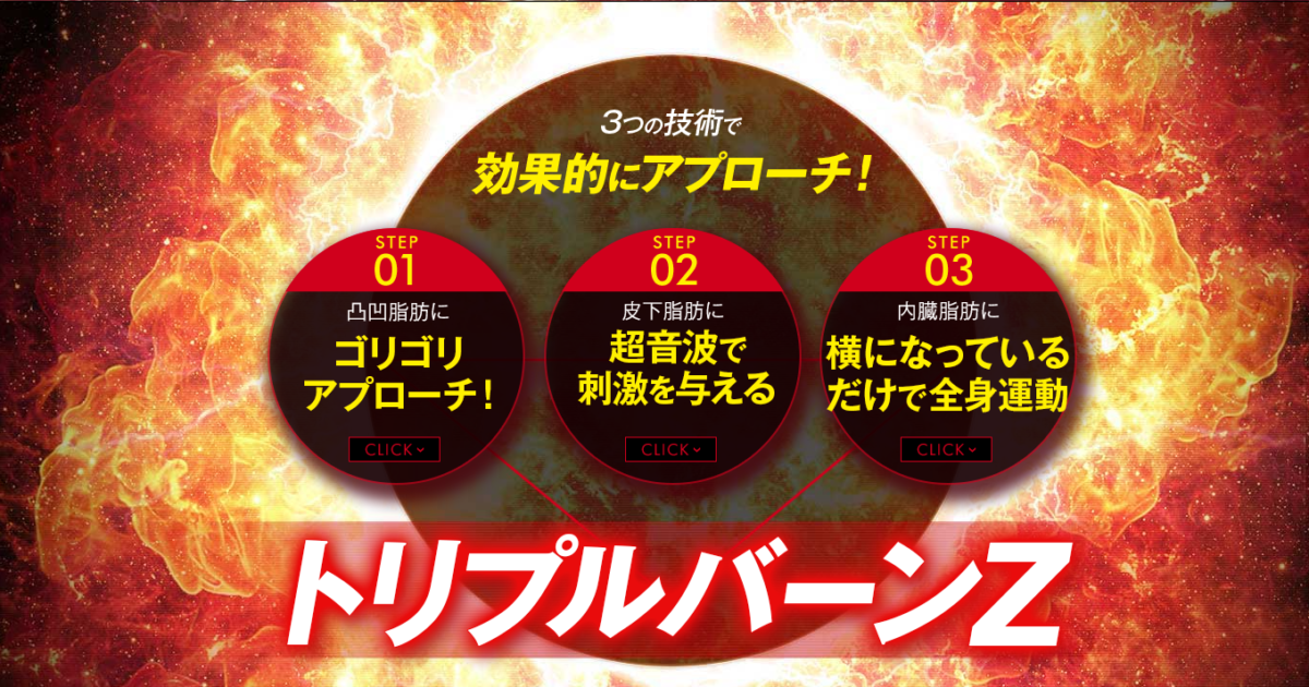 ３つの脂肪に効果的アプローチ！